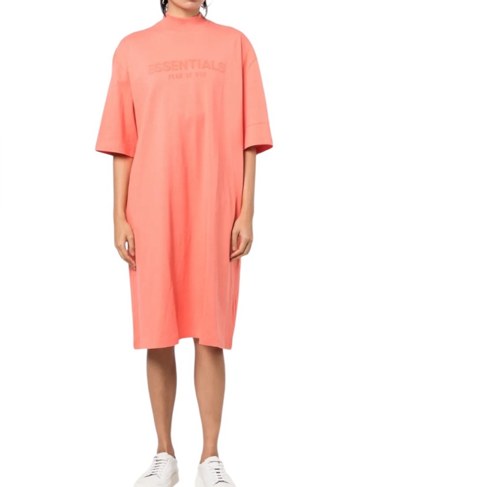 Fear of God Essentials Coral Midi T-Shirt Dress